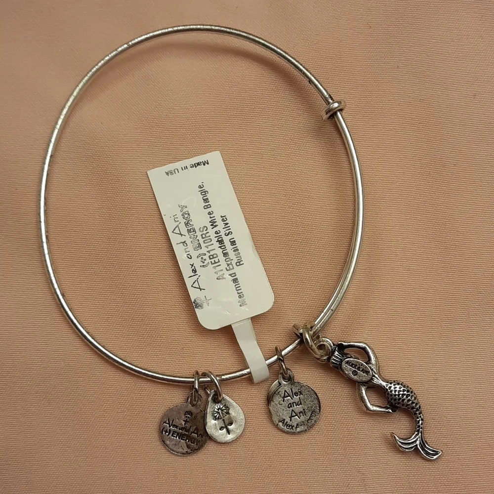NWT, Alex and Ani Russian Silver Mermaid Bracelet